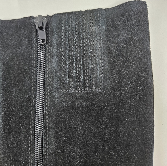 Jeffrey Campbell Endurance Mid Calf Boots Sz 11 Black Suede Winter  Slip Resist - Picture 14 of 14